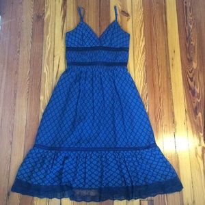 BCBG Silk Midi Day Dress 0